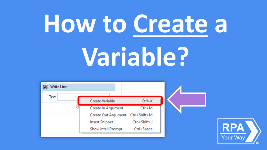 How to Create a Variable?