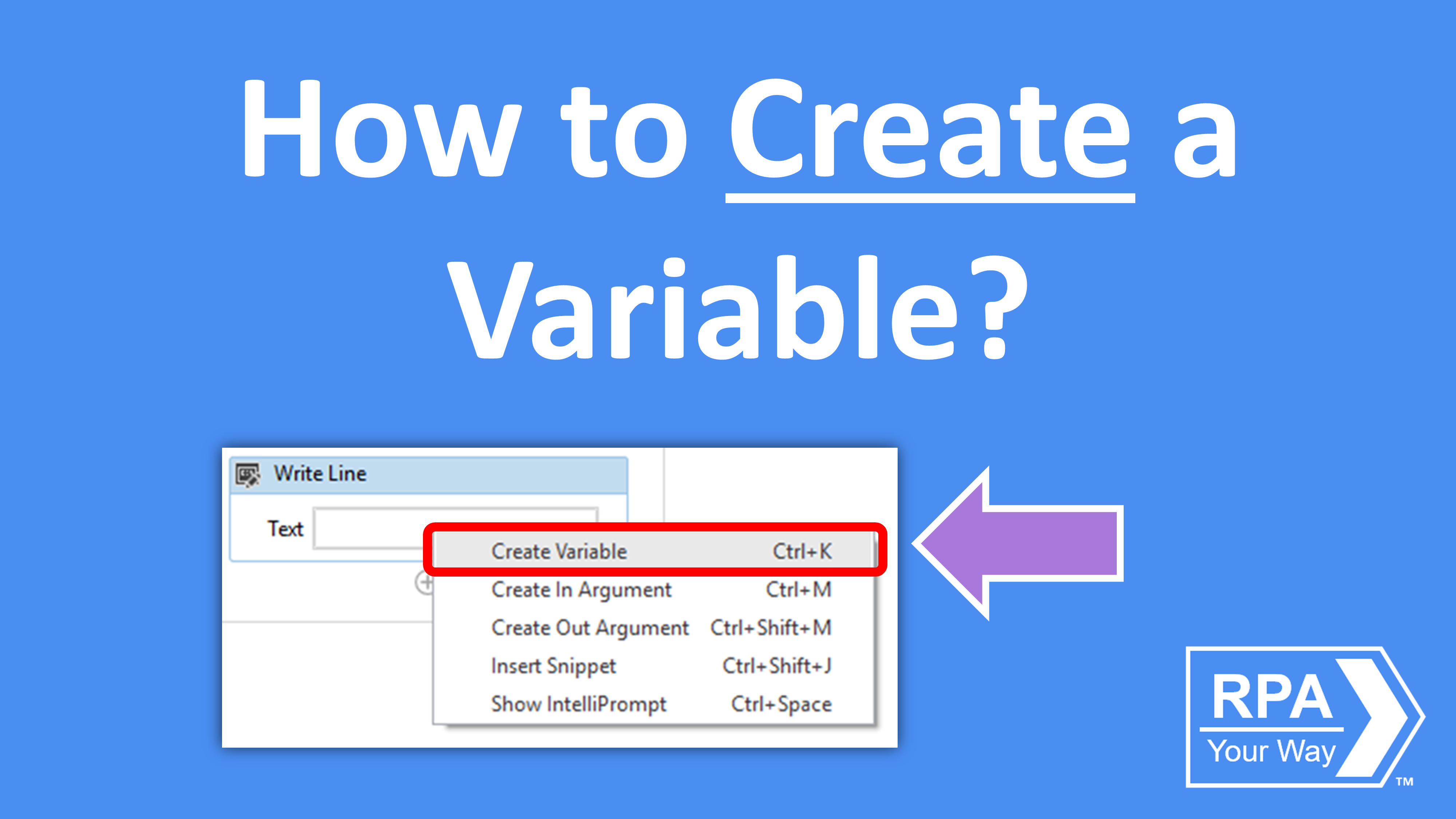 Read more about the article How to Create a Variable?