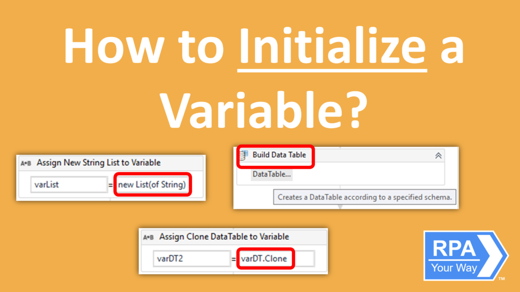 How to Initialize a Variable?