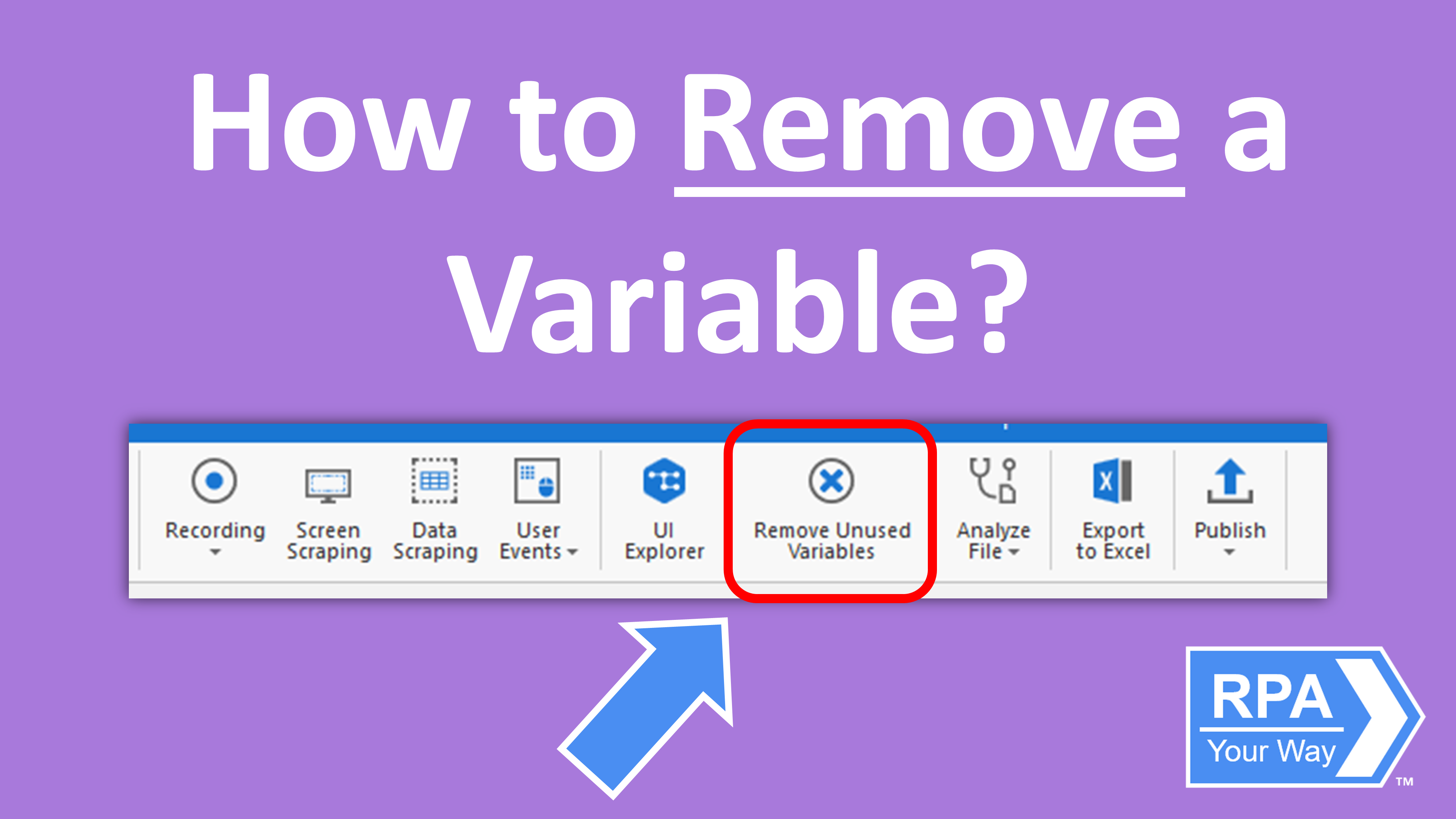 You are currently viewing How to Remove a Variable?